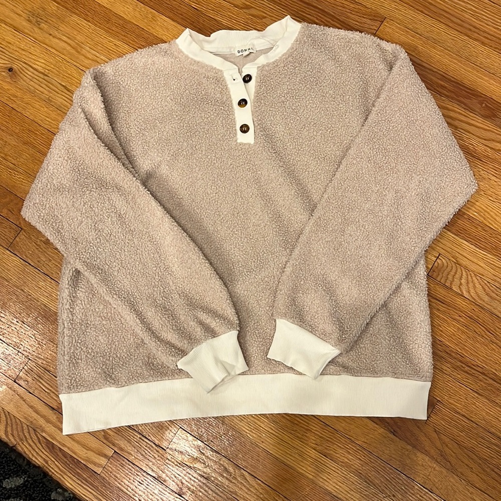 Womens DONNI shearling Henley